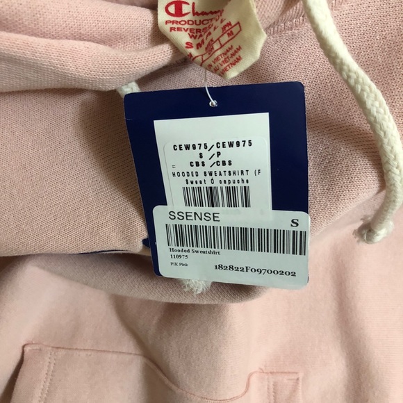 Champion Reverse Weave Pink Big Logo Hoodie - Picture 3 of 4